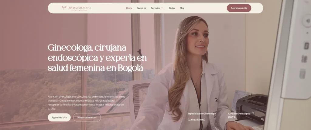 Sitio web Dra. Diana Hoyos: descubre