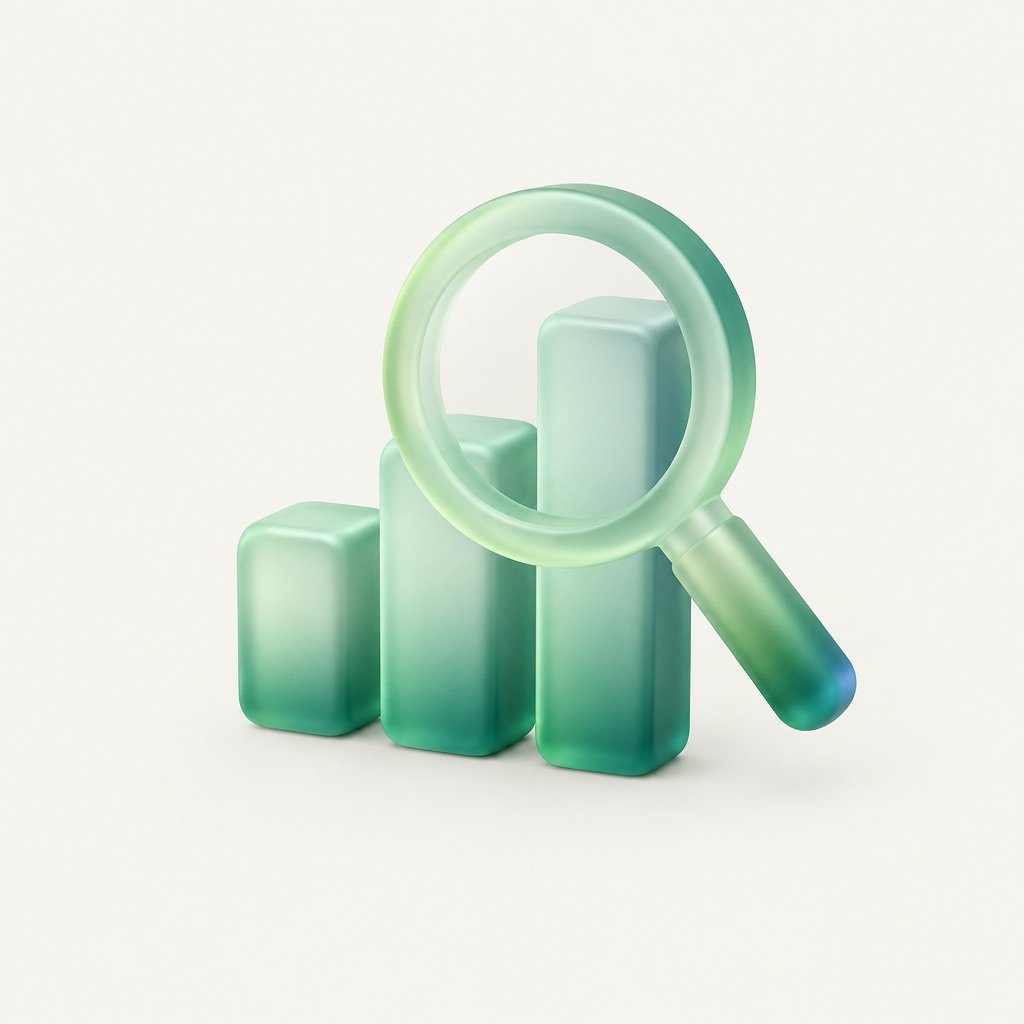 Ícono 3D seo (fondo claro)
