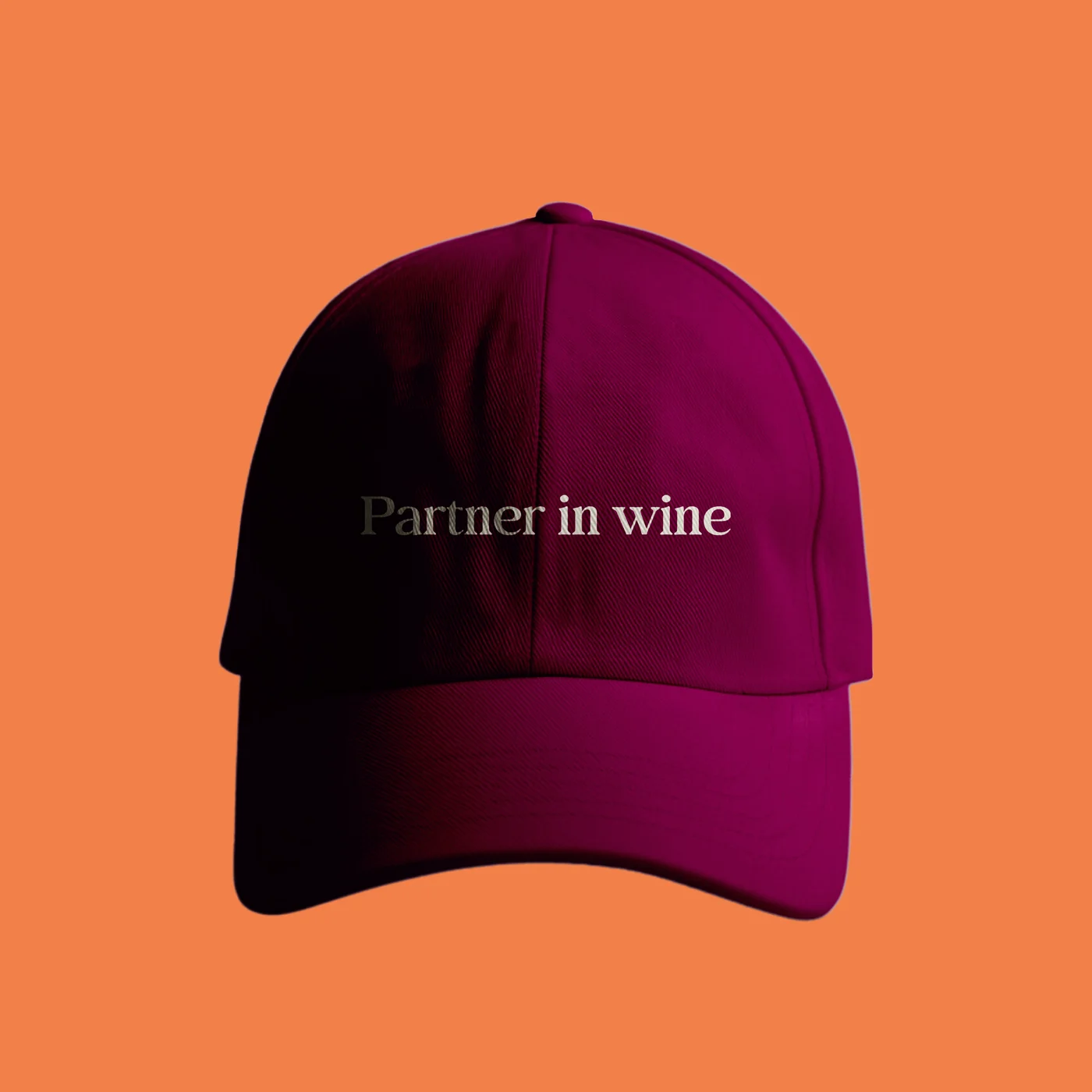 Gorra tyrian purple More Wine Please con bordado Partner in wine