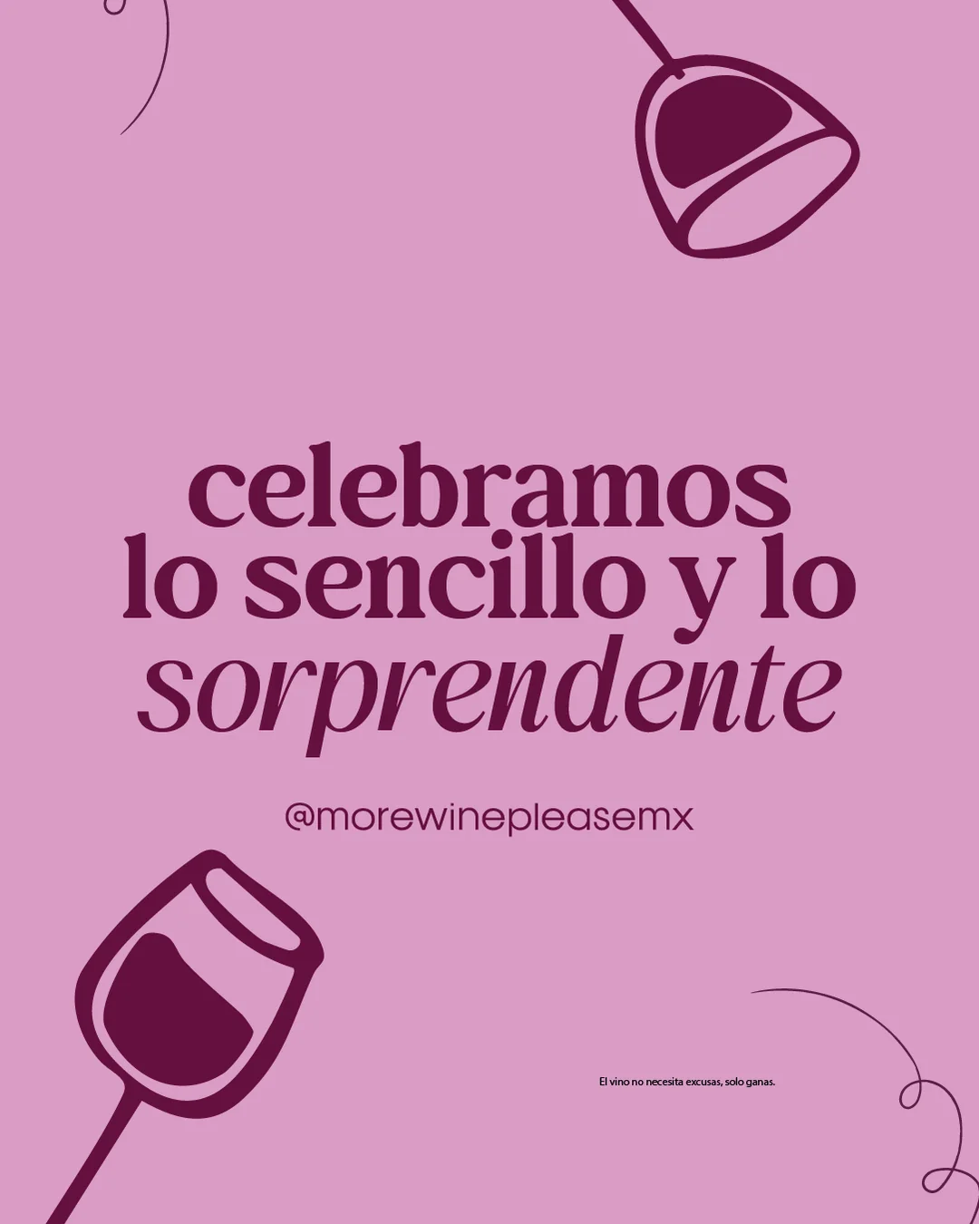Post de redes sociales More Wine Please 5