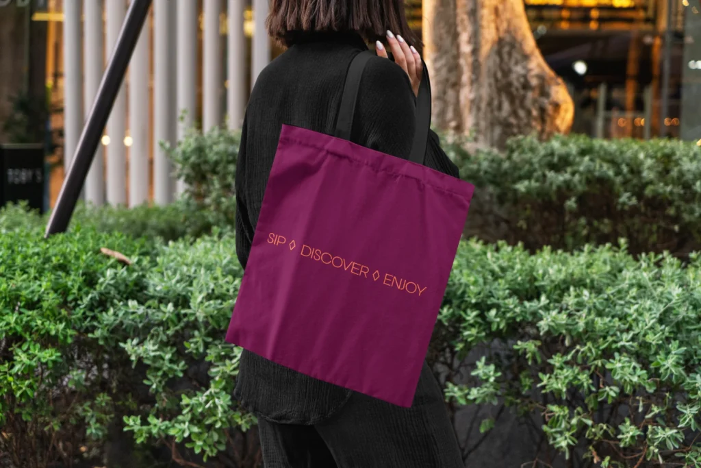 Totebag More Wine Please Sip Discover Enjoy