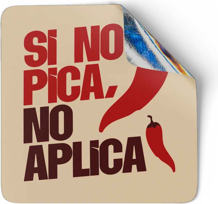 Sticker USHNA Si no pica, no aplica